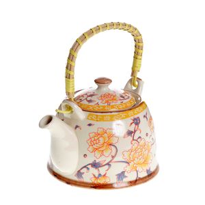 Ceainic din ceramica cu flori galbene