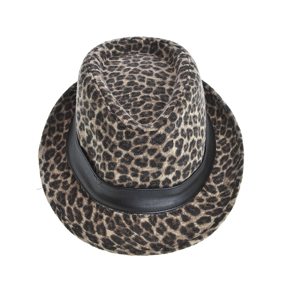 Palarie de dama cu model animal print - 3 | YEO