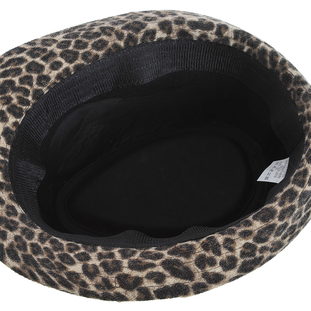 Palarie de dama cu model animal print - 4 | YEO