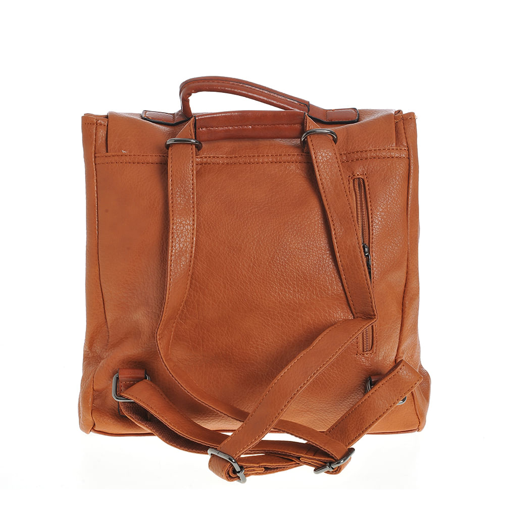 Rucsac maro tip satchel - 2 | YEO