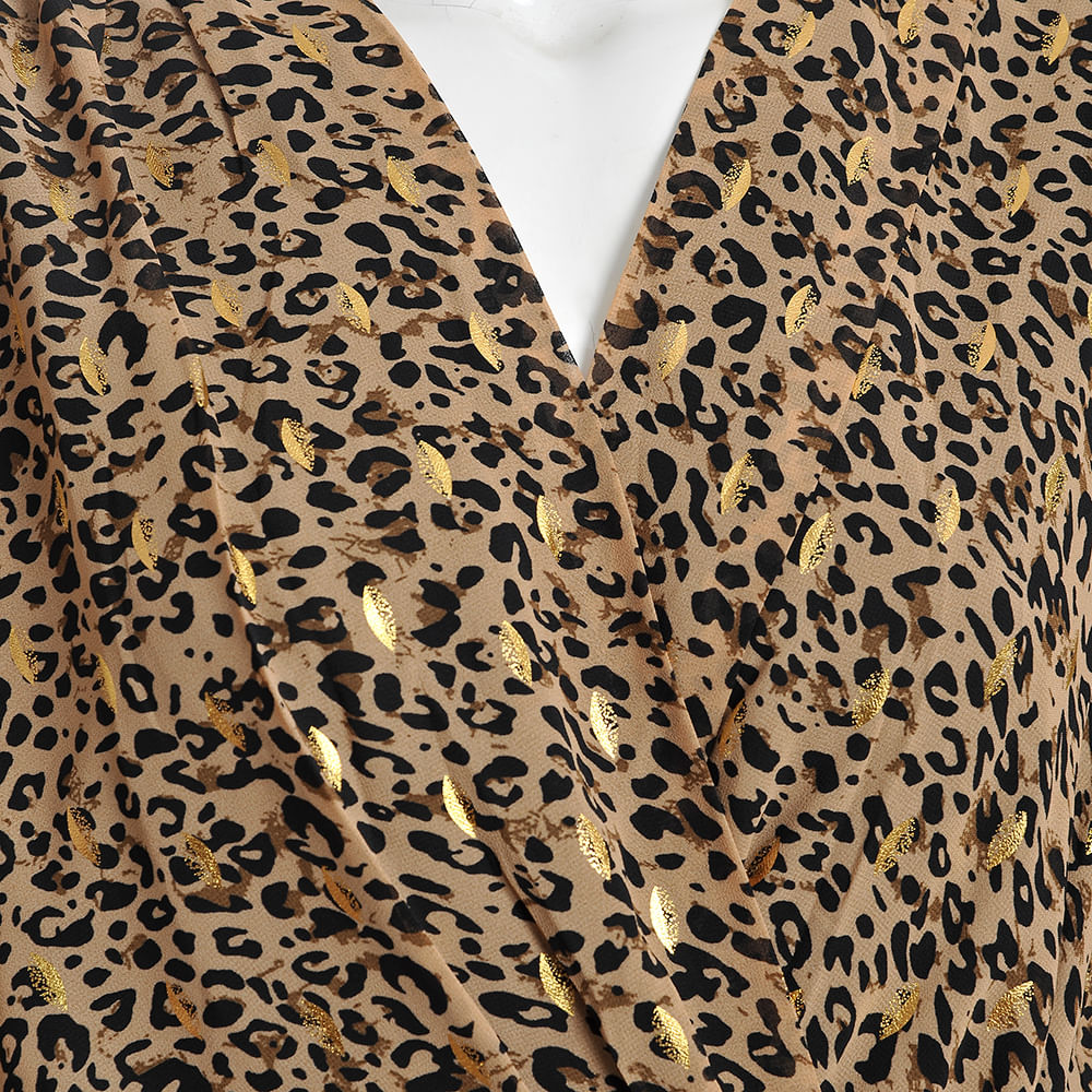 Rochie scurta cu model animal print - 1 | YEO