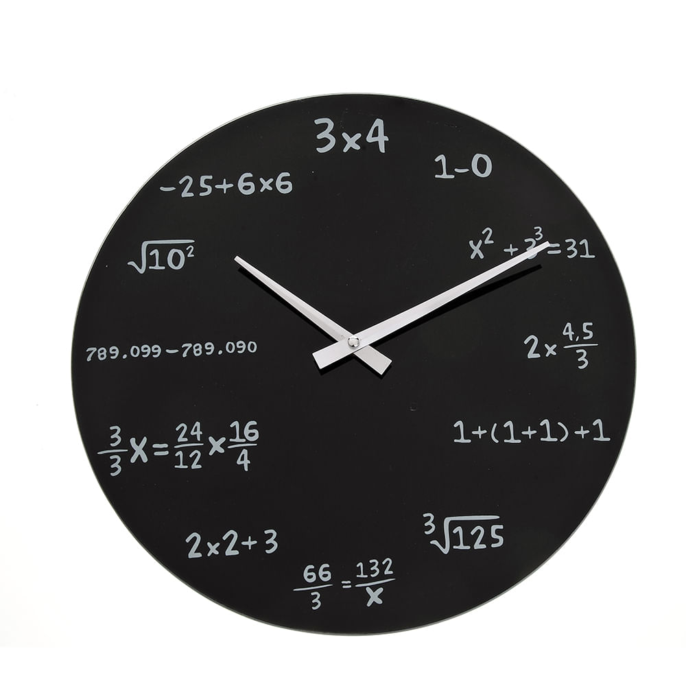 Ceas de perete cu formule matematice 35 cm Ceas