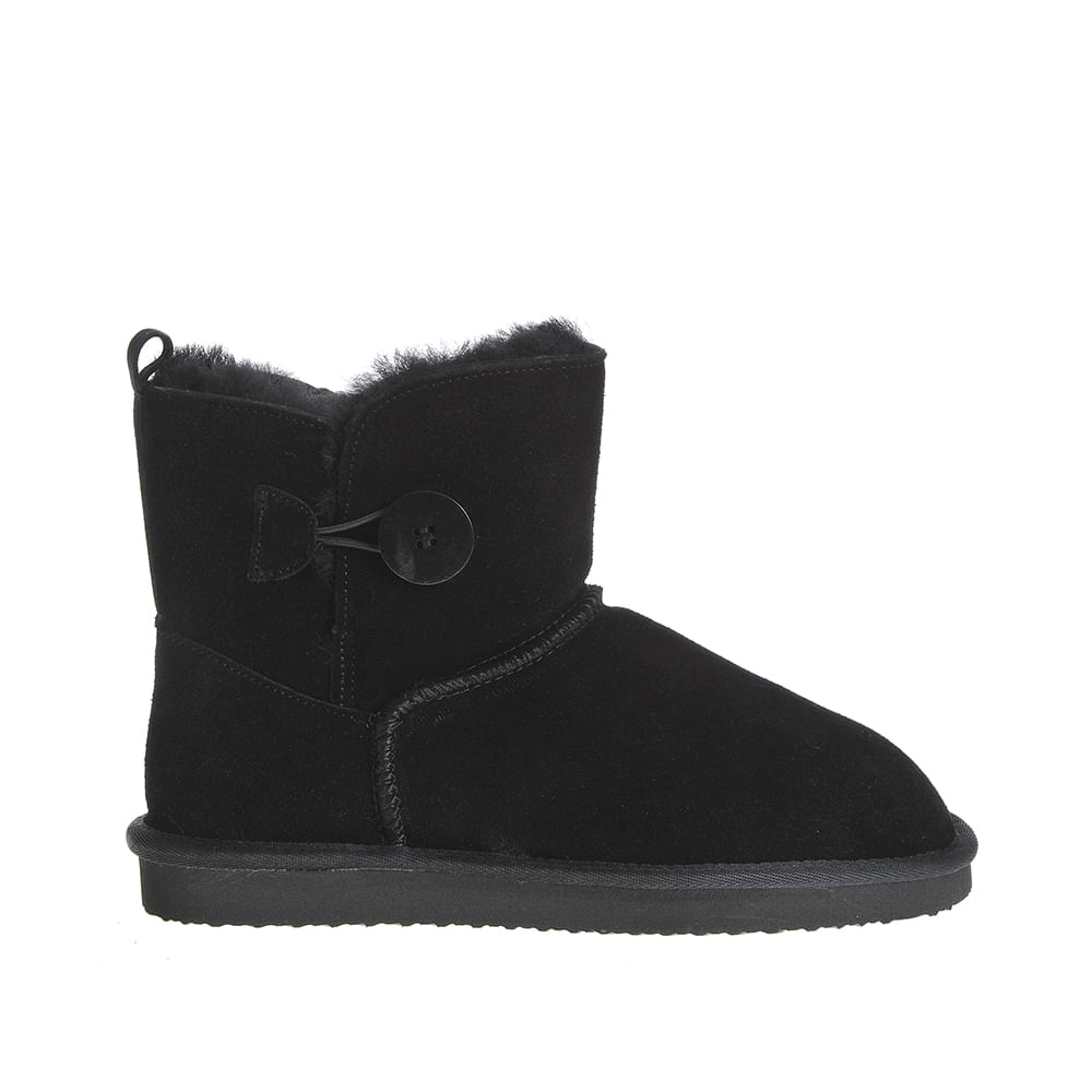 Cizme negre cu nasture tip ugg - 4 | YEO