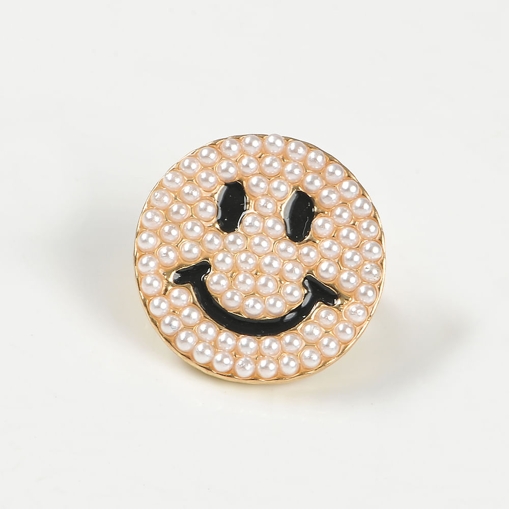 Brosa aurie Smiley face - 2 | YEO