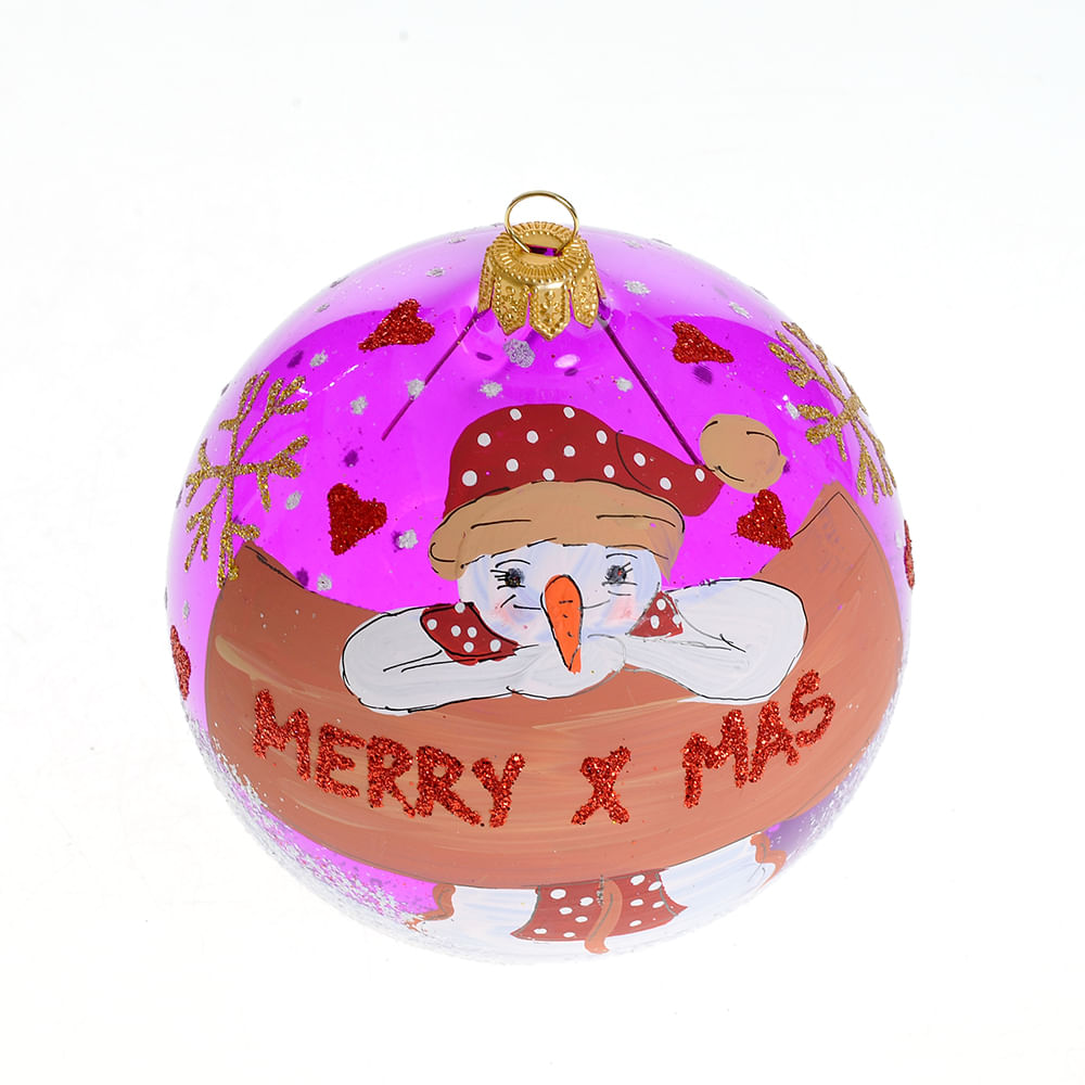 Glob pictat manual Merry X-Mas - 1 | YEO