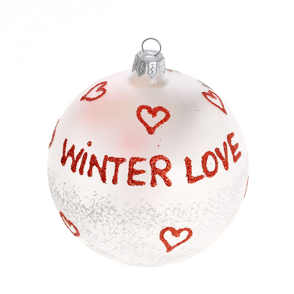 Glob pictat manual Winter Love - 2 | YEO