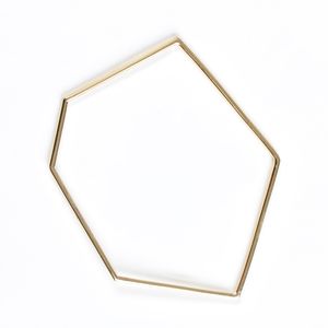 Bratara placata cu aur stil hexagon