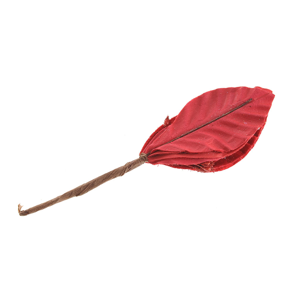 Floare rosie de Craciun 20 cm image2