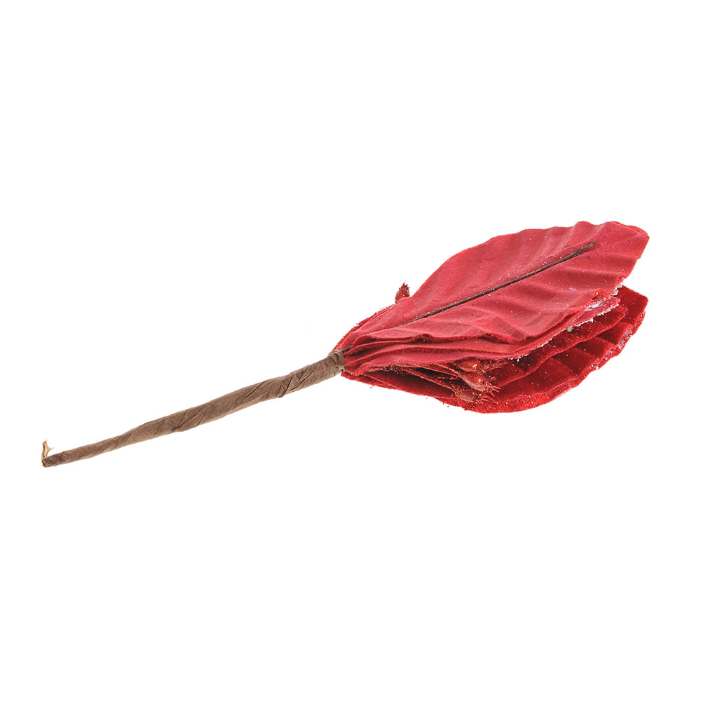 Floare rosie de Craciun 20 cm image3