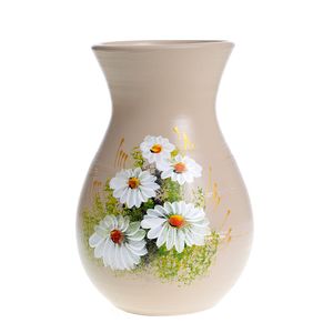 Vaza ceramica cu margarete 20 cm