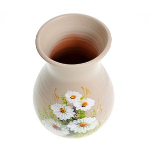 Vaza ceramica cu margarete 20 cm