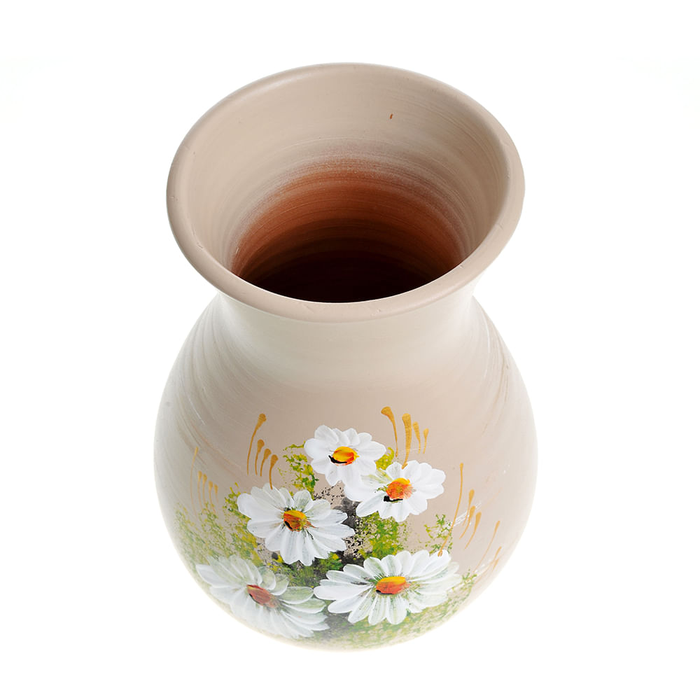 Vaza ceramica cu margarete 20 cm - 2 | YEO