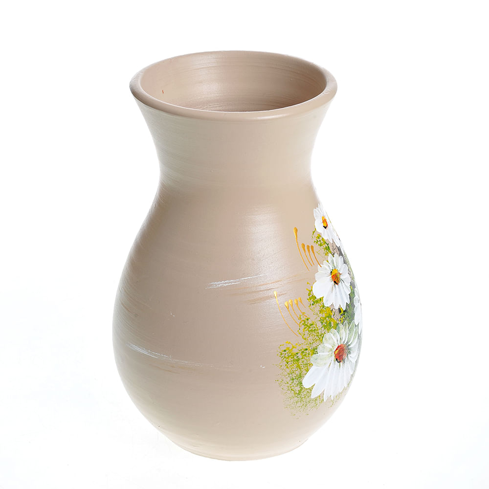 Vaza ceramica cu margarete 20 cm image3