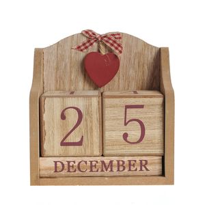 Calendar maro din lemn 15 cm