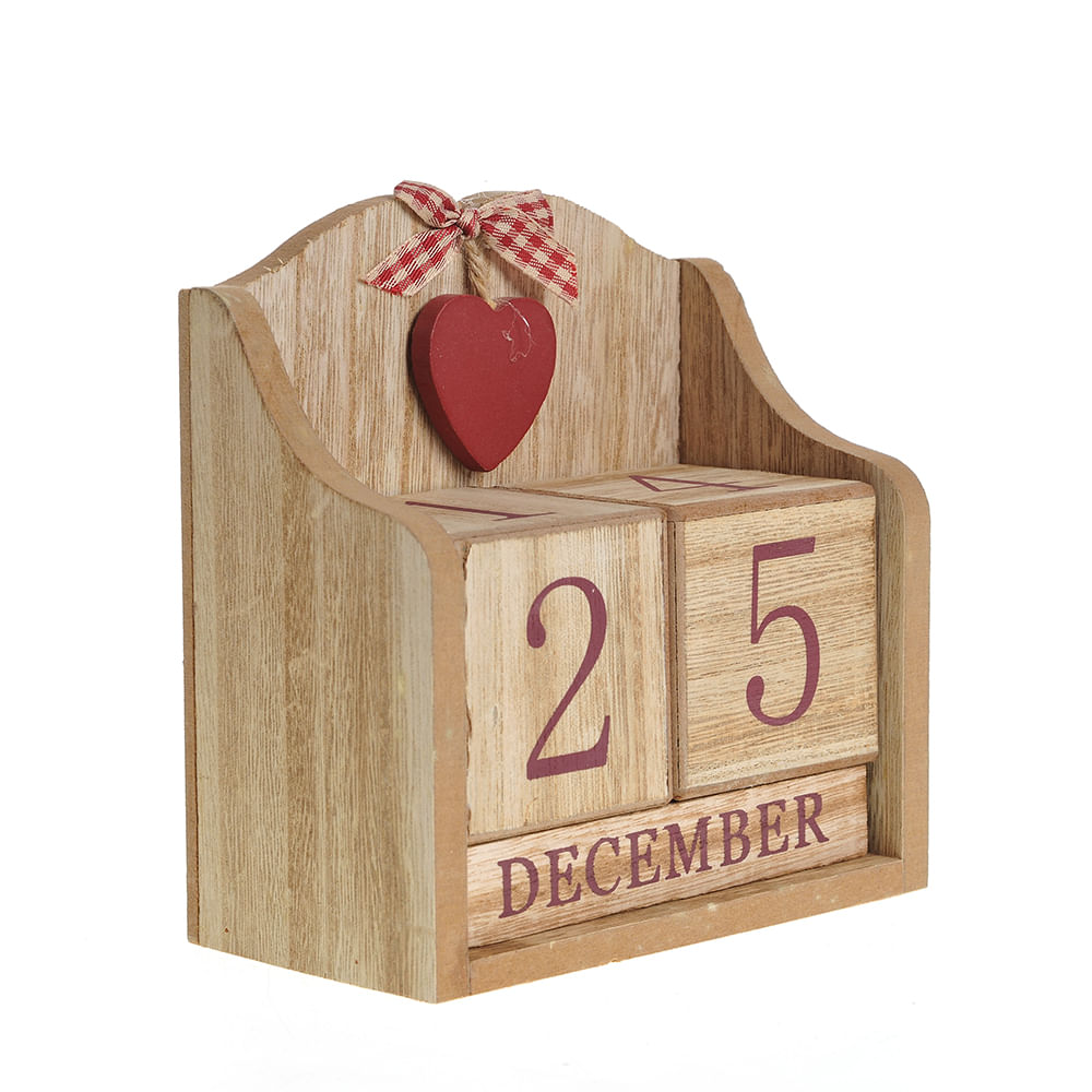 Calendar maro din lemn 15 cm - 1 | YEO