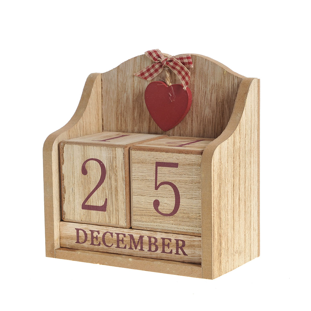 Calendar maro din lemn 15 cm - 2 | YEO