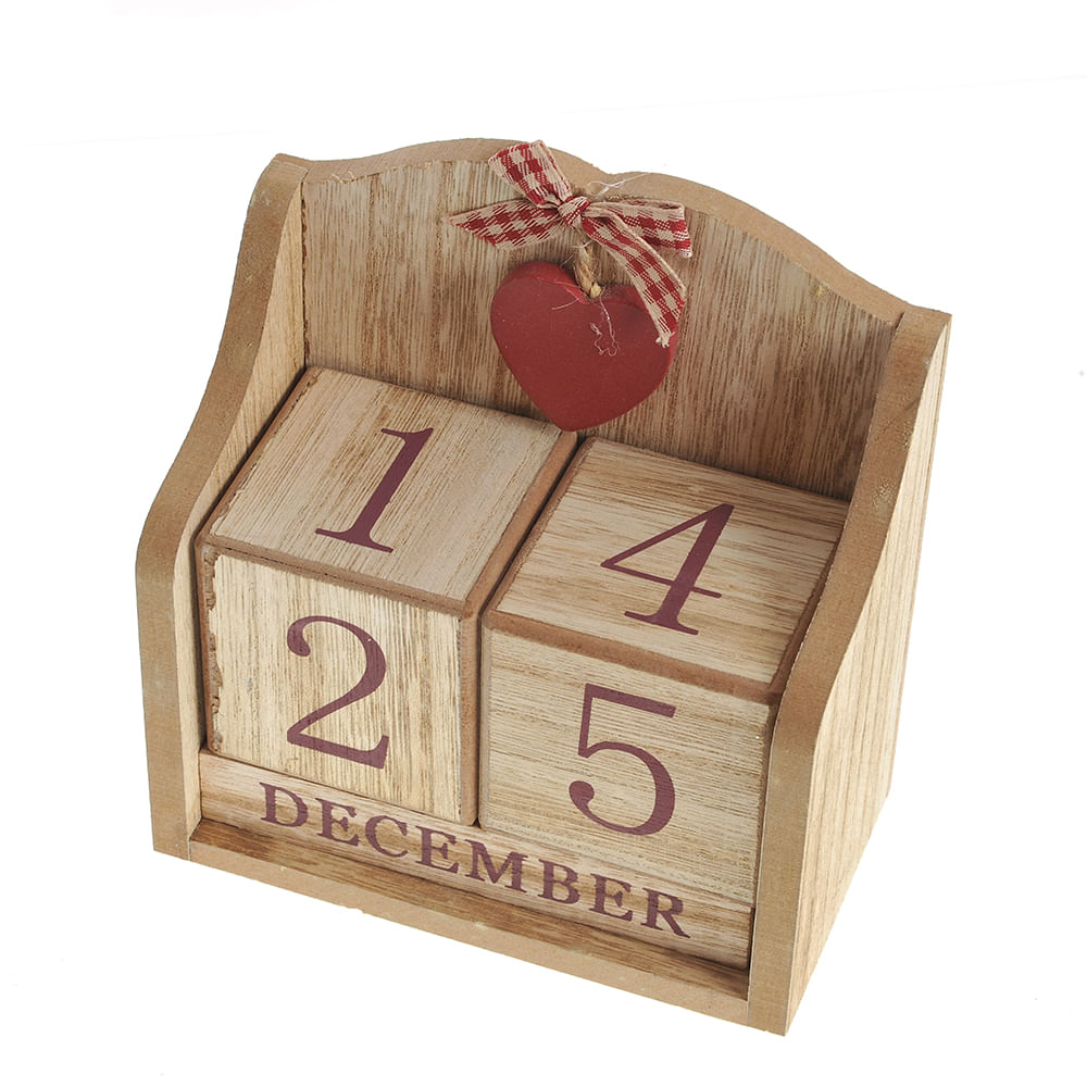 Calendar maro din lemn 15 cm - 3 | YEO