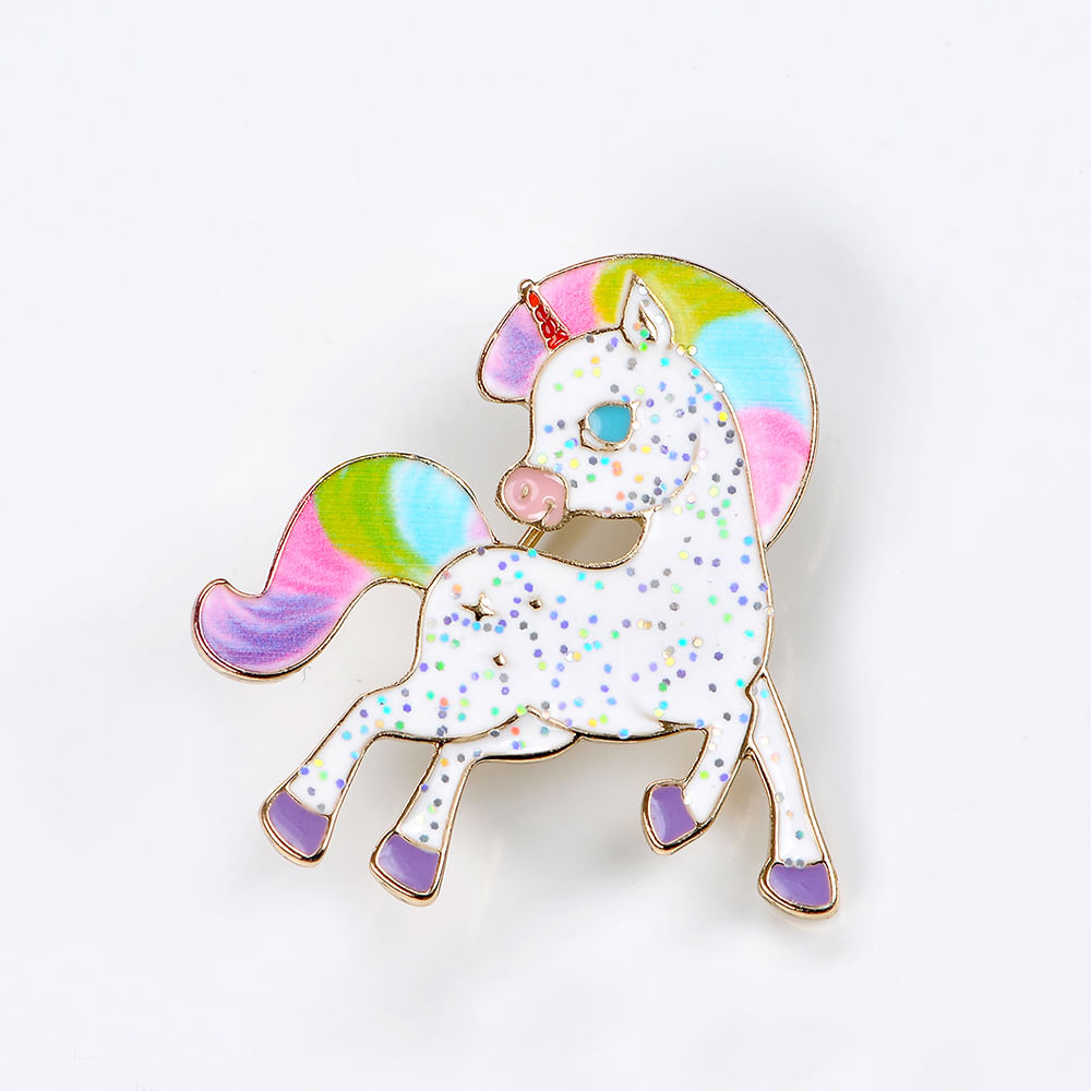 Brosa martisor unicorn alb - 1 | YEO