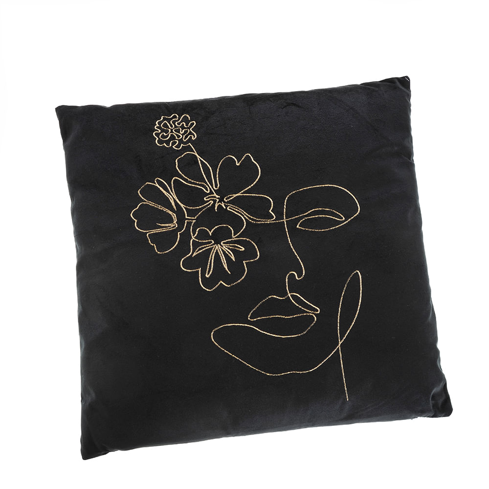 Perna decorativa neagra 45 cm