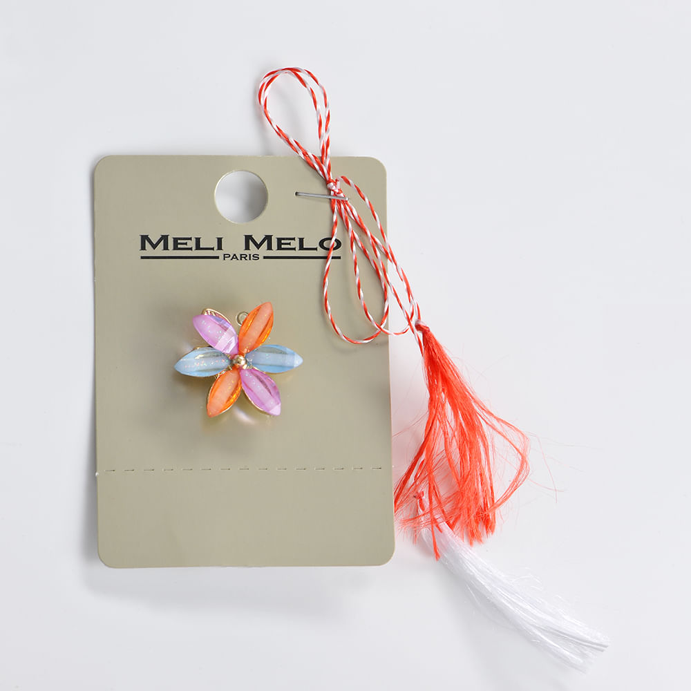 Brosa martisor floare cu petale colorate - 3 | YEO