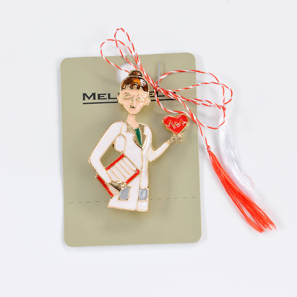 Brosa martisor doctorita - 3 | YEO