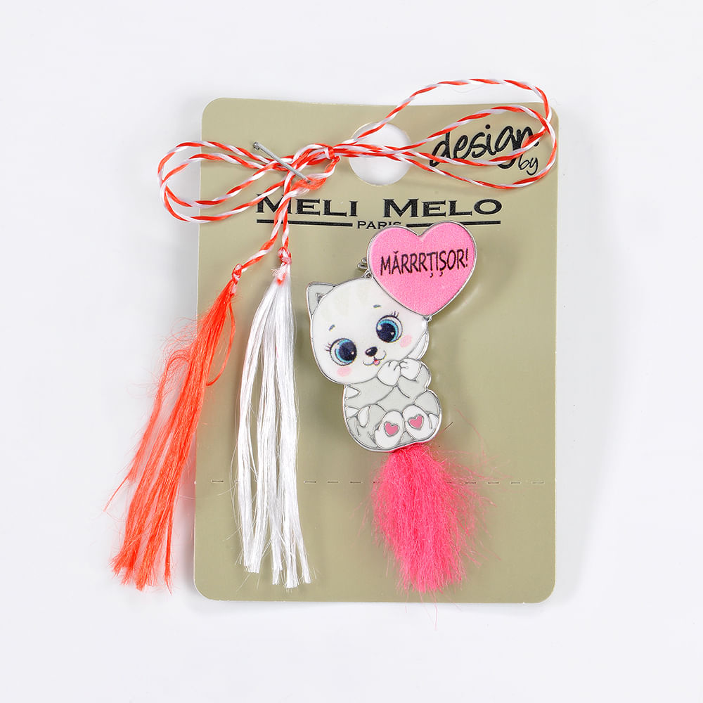 Brosa martisor cu pisicuta - 1 | YEO