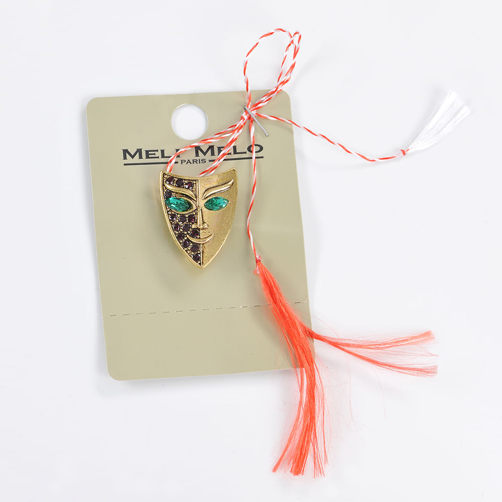 Brosa martisor masca aurie - 3 | YEO