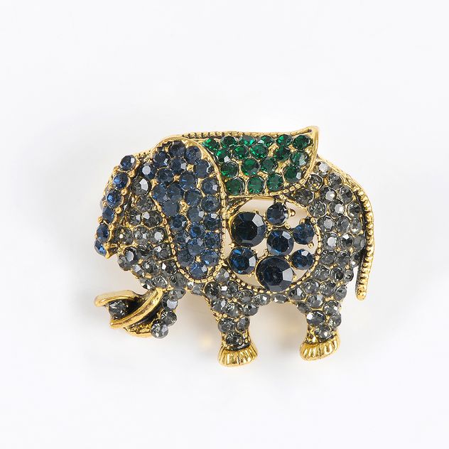 Brosa elefant multicolor
