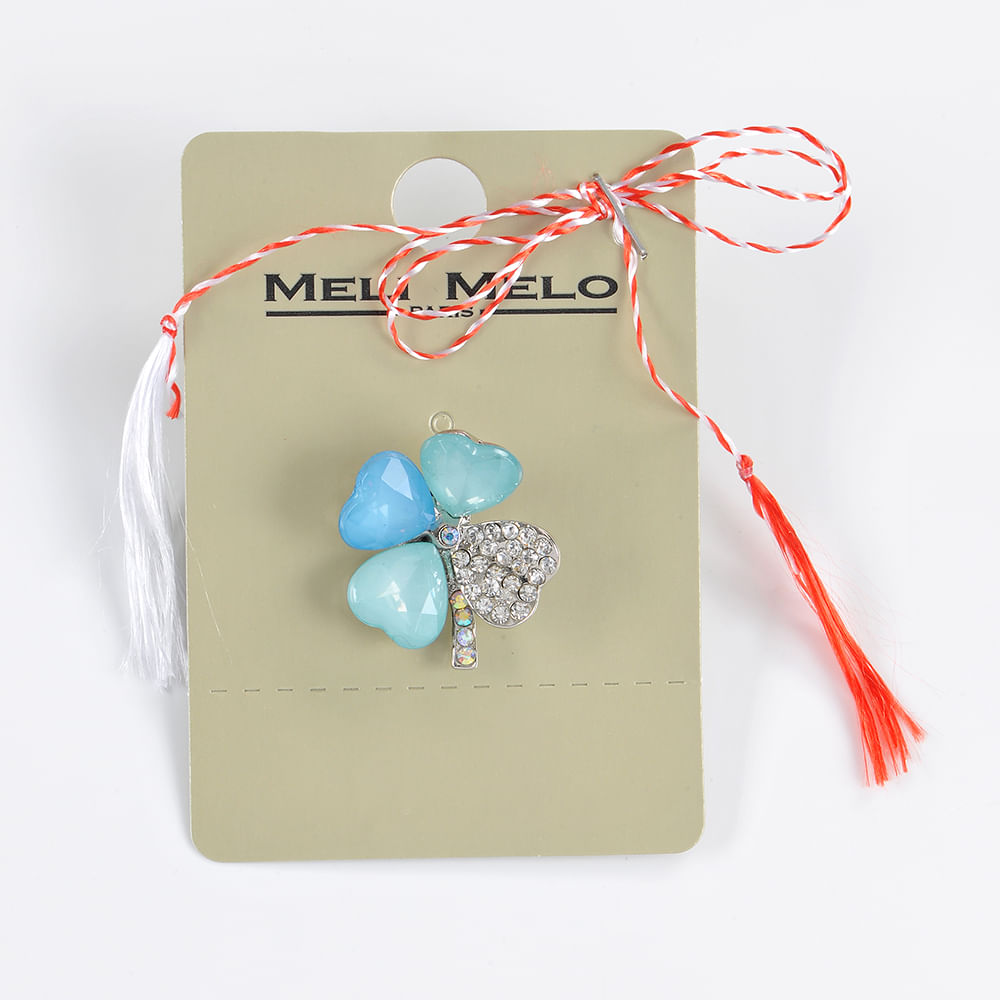 Brosa martisor trifoi bleu - 3 | YEO