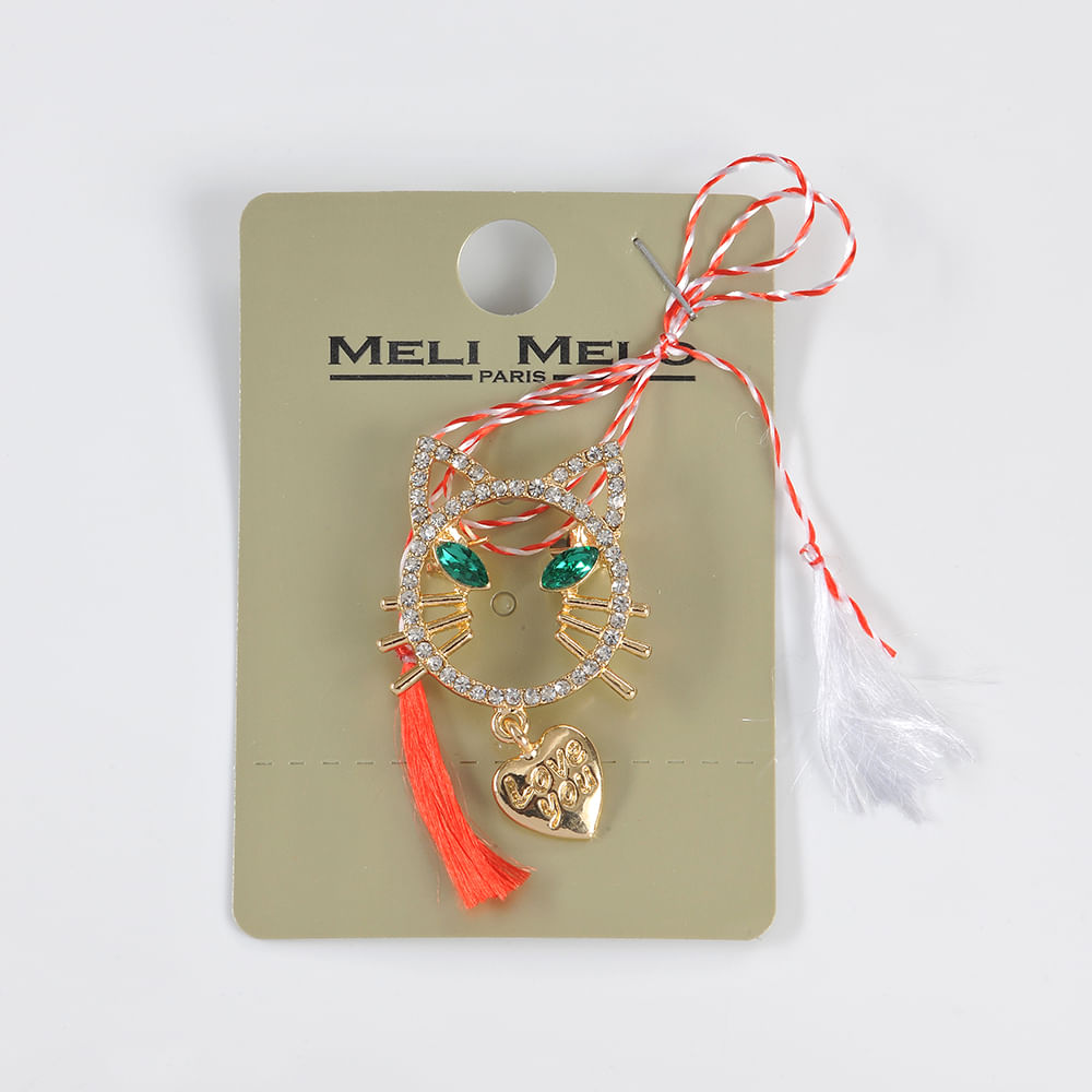 Brosa martisor cap de pisica - 4 | YEO