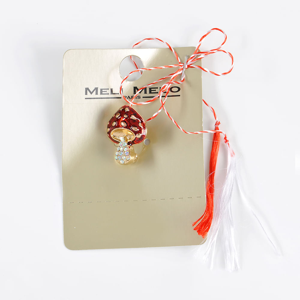 Brosa martisor ciuperca rosie - 3 | YEO