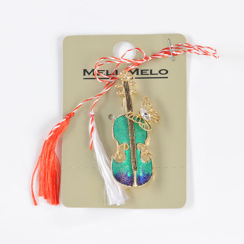 Brosa martisor vioara vede - 4 | YEO