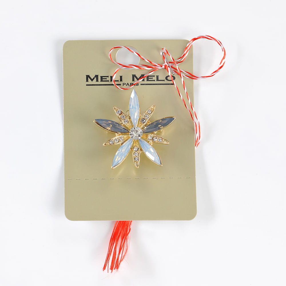 Brosa martisor floare cu petale ascutite - 3 | YEO