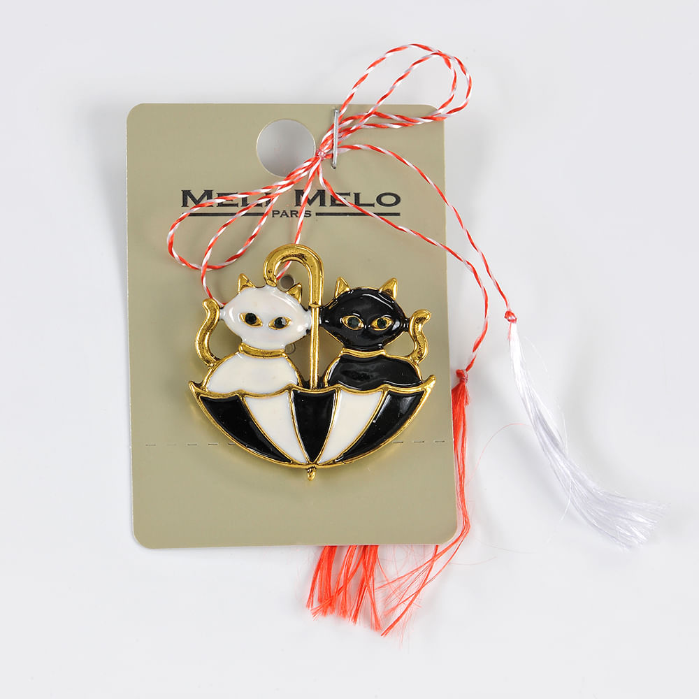 Brosa martisor doua pisici - 3 | YEO