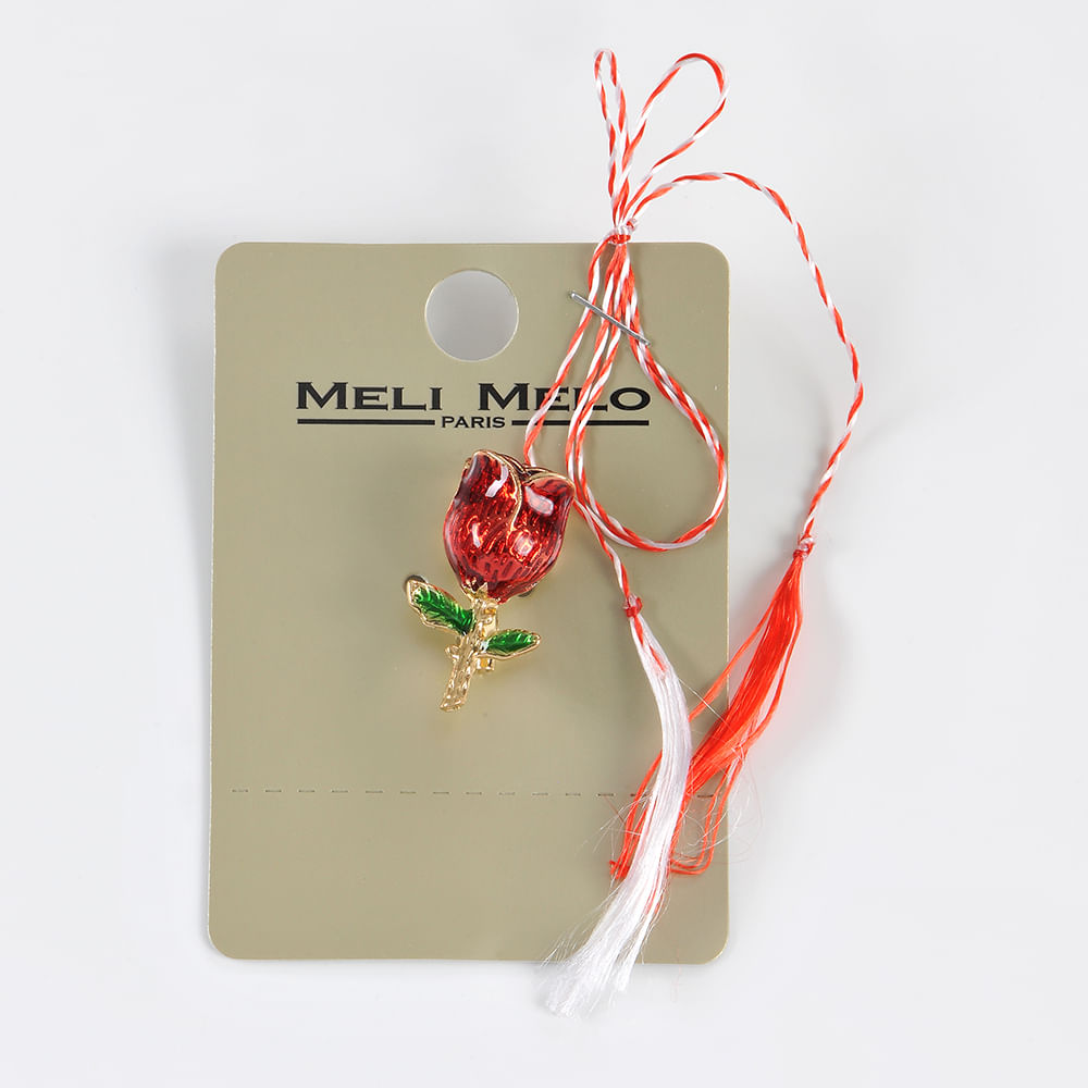 Brosa martisor trandafir - 3 | YEO