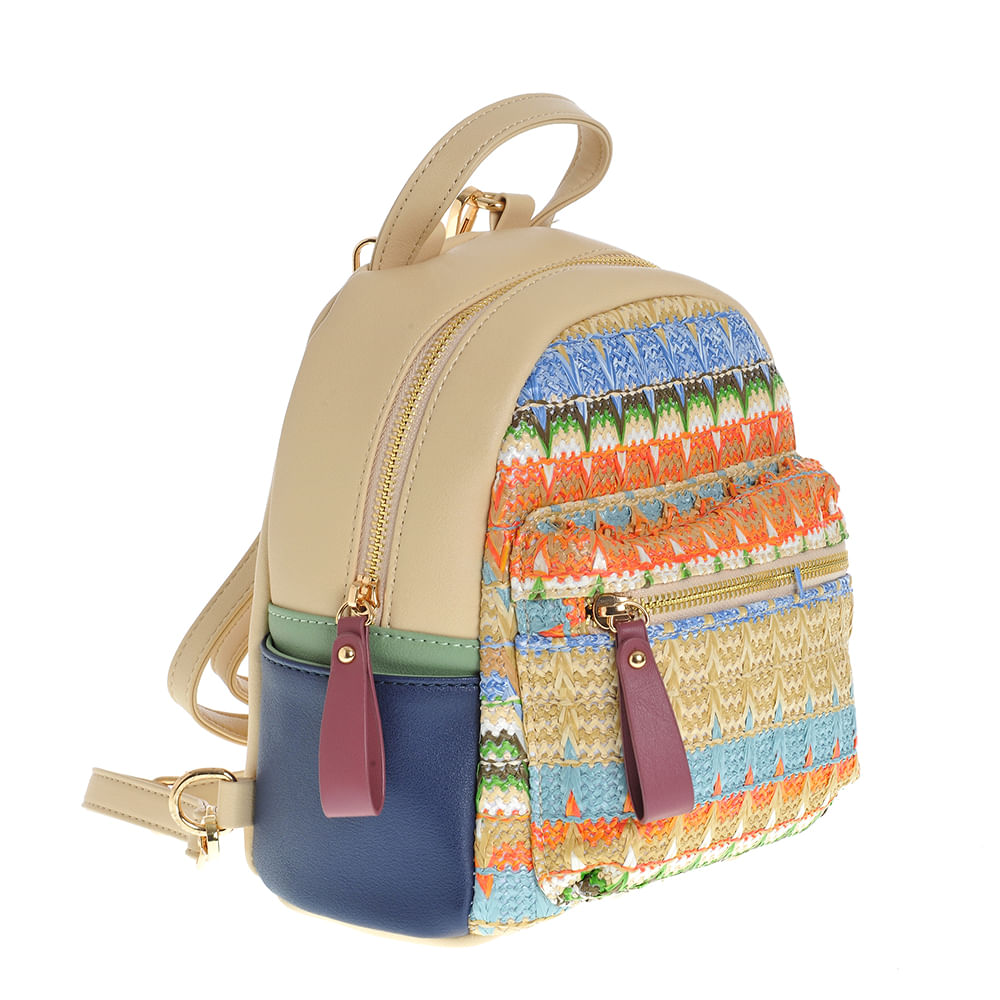 Rucsac multicolor cu model traditional - 1 | YEO