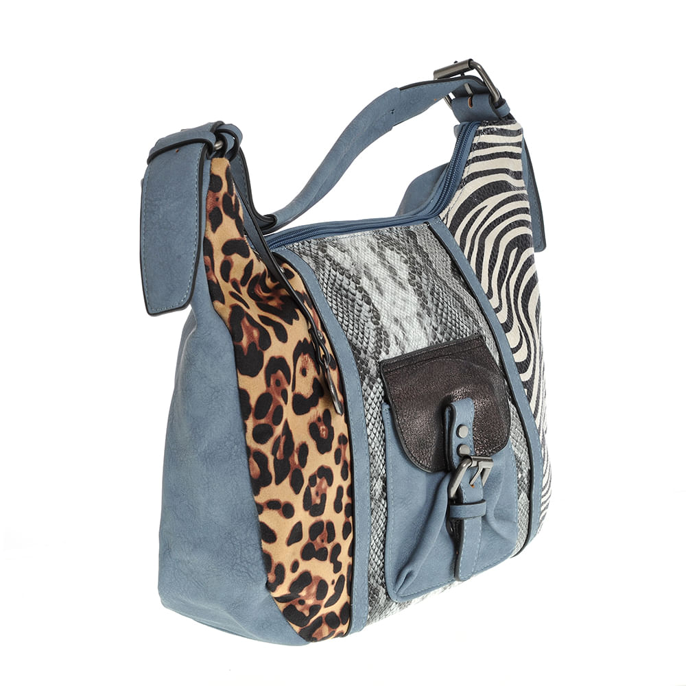 Geanta de umar cu model animal print - 1 | YEO