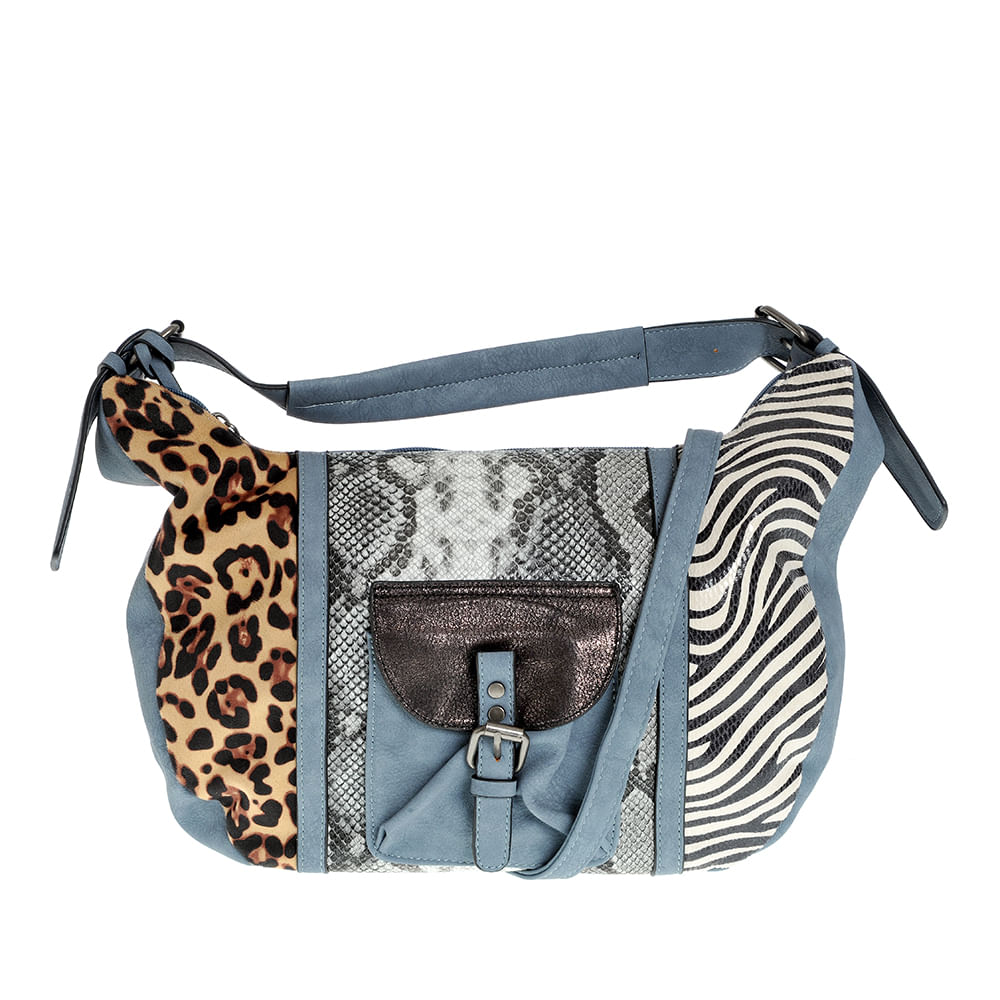 Geanta de umar cu model animal print - 2 | YEO