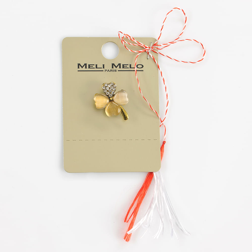 Brosa martisor trifoi bej - 3 | YEO