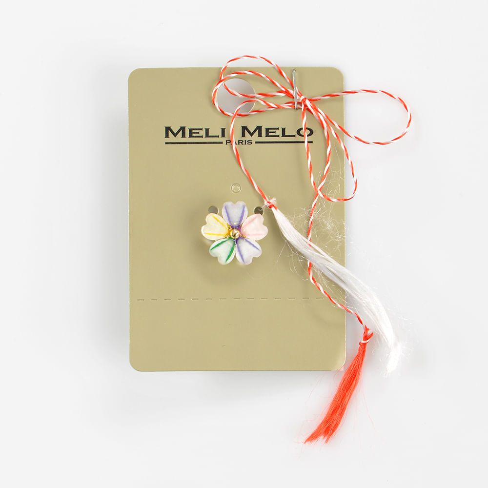 Brosa martisor floare cu petale multicolore - 3 | YEO