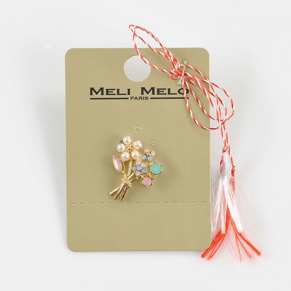 Brosa martisor buchet de flori - 3 | YEO