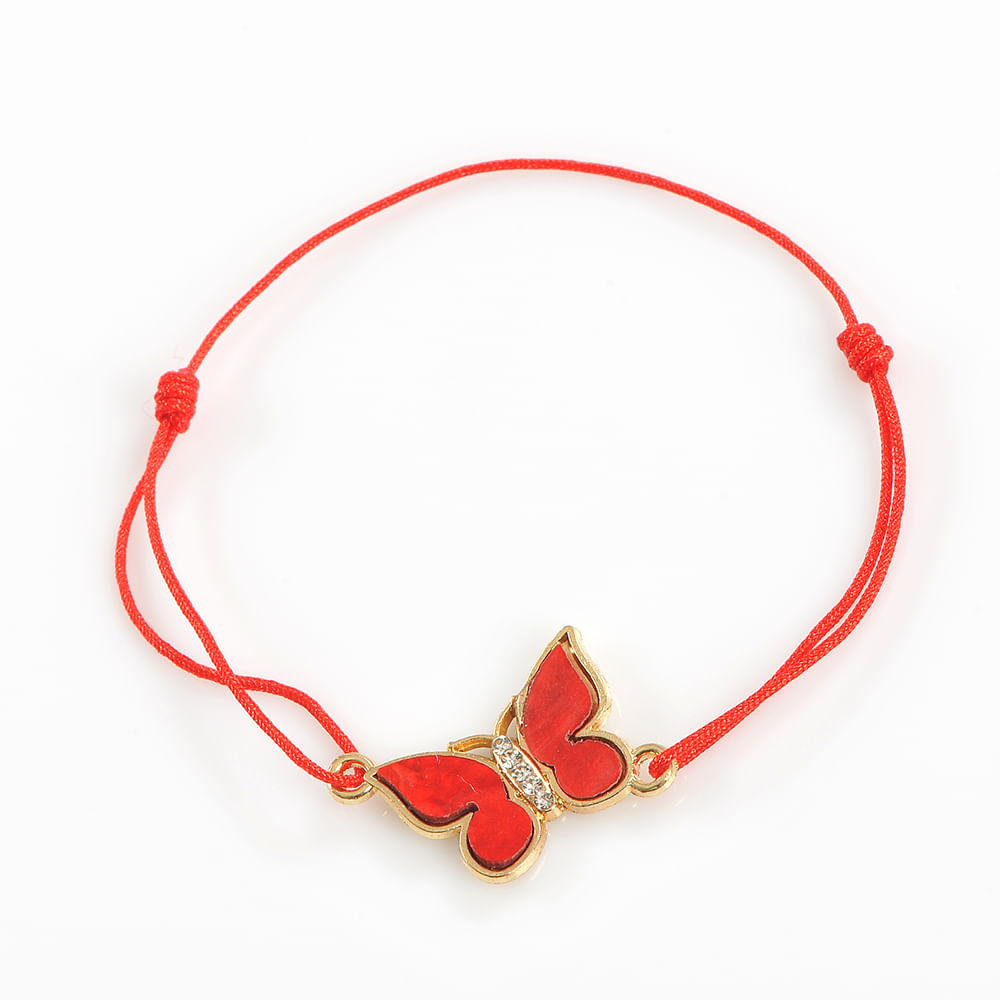 Bratara martisor fluture rosu - 1 | YEO