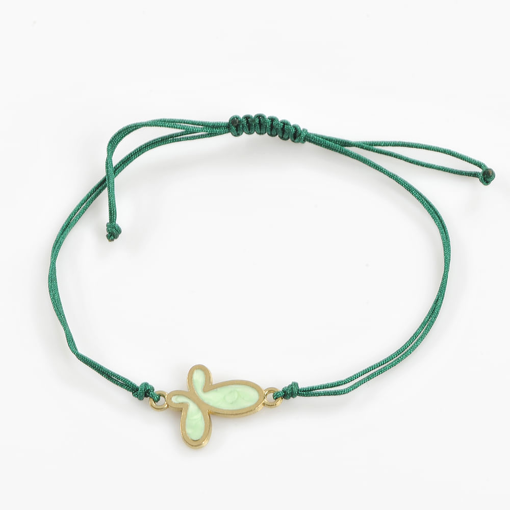 Bratara martisor fluture verde - 3 | YEO