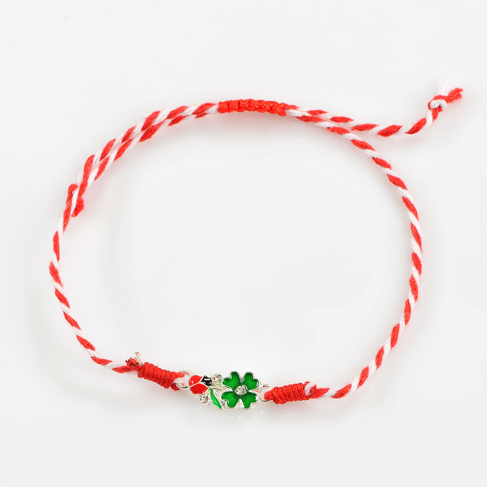 Bratara martisor trifoi verde