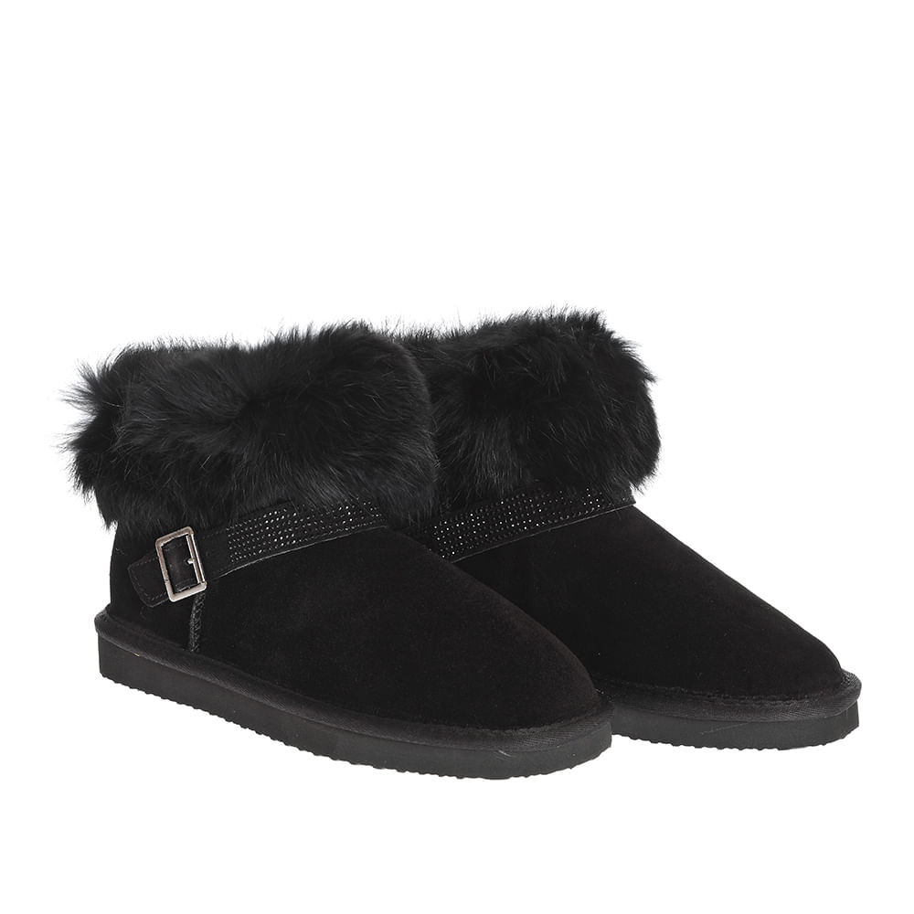 Cizme tip UGG negre - 1 | YEO