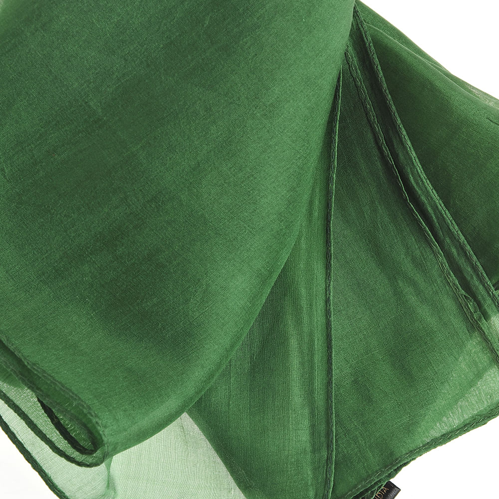 Esarfa verde din matase 100x100 cm - 1 | YEO