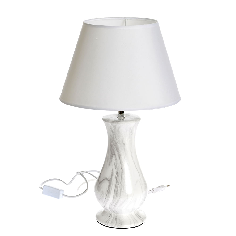 Lampa alba din ceramica 45 cm - 1 | YEO