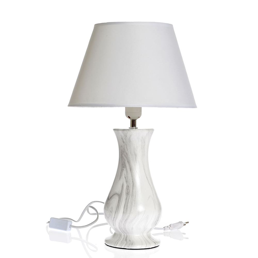 Lampa alba din ceramica 45 cm - 2 | YEO