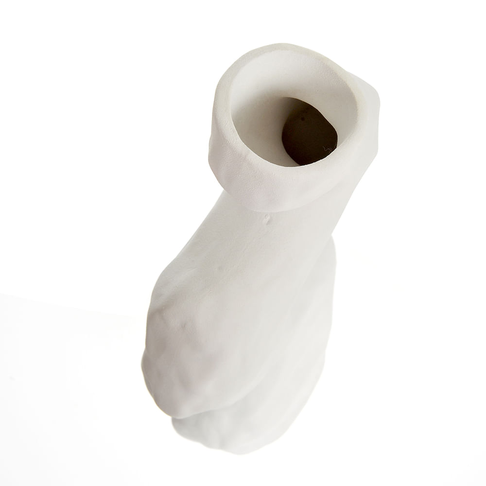 Vaza alba din ceramica 40 cm - 3 | YEO