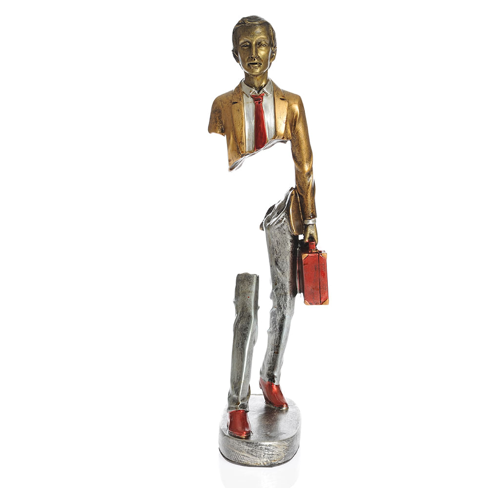 Statueta din polirasina om cu servieta 38 cm